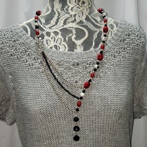 Unique Handmade beaded necklace.
